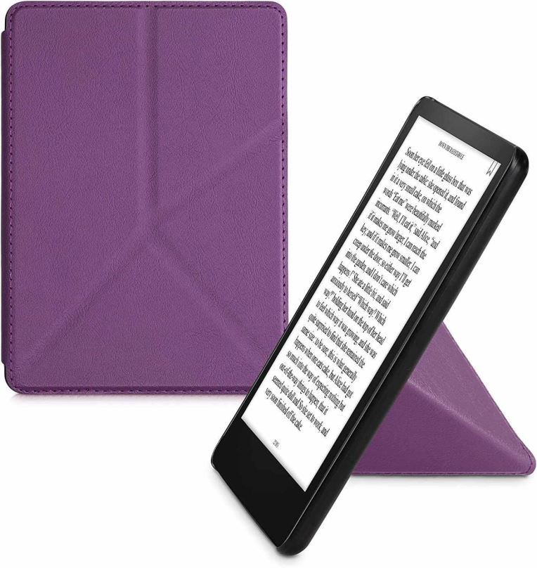 Pouzdro na čtečku knih KW Mobile - Origami Violet Leather - KW5715838 - Pouzdro pro Amazon Kindle Paperwhite 5 (2021) - fia