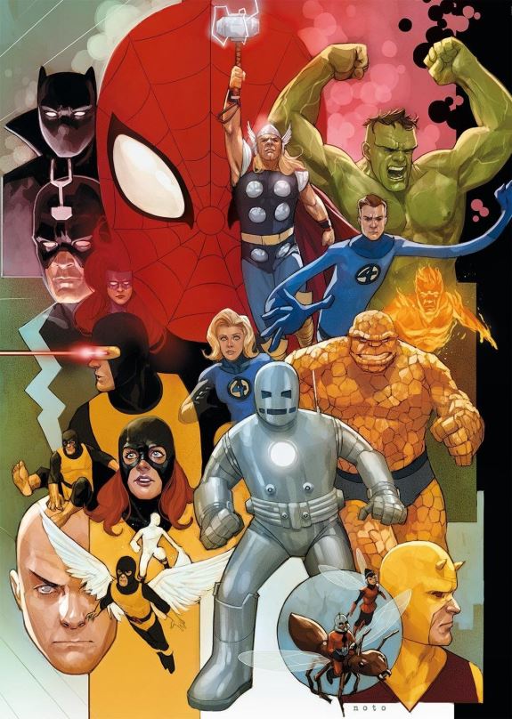 Puzzle Clementoni Puzzle Marvel 80 let, 1000 dílků