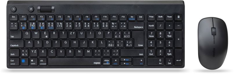 Set klávesnice a myši Rapoo 8050T Set - CZ/SK
