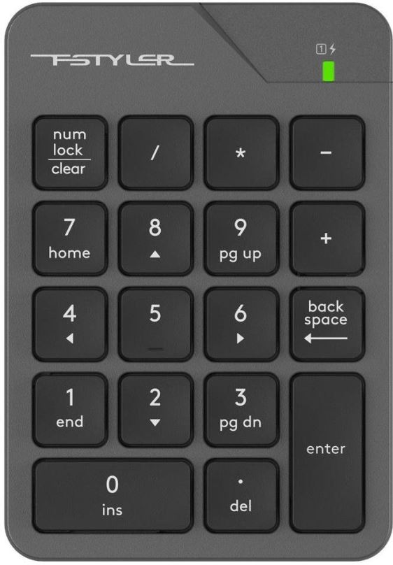 Numerická klávesnice A4tech FSTYLER, šedá