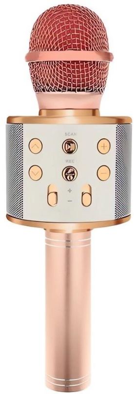 Mikrofon Izoxis 22190 Karaoke bluetooth mikrofon světle růžové