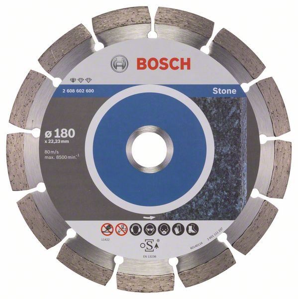 Diamantový kotouč BOSCH Standard for Stone 180x22.23x2x10mm 2.608.602.600
