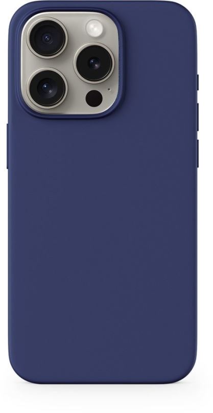 Kryt na mobil Epico Mag+ silikonový kryt pro iPhone 15 Pro s podporou MagSafe - modrý