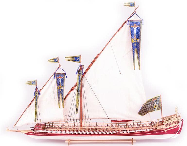Model lodě Dušek La Real Galeere 1571 1:72 kit