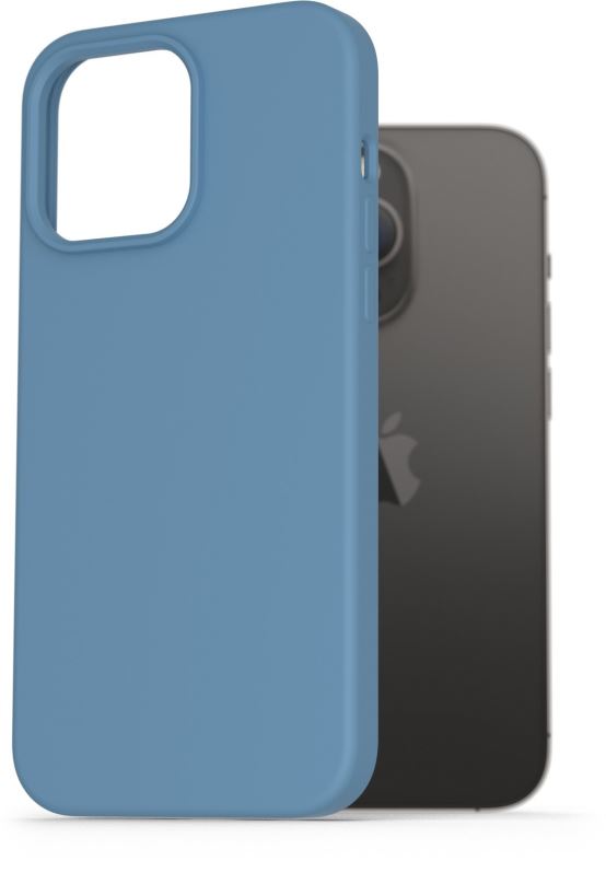 Kryt na mobil AlzaGuard Premium Liquid Silicone Case pro iPhone 14 Pro Max modré