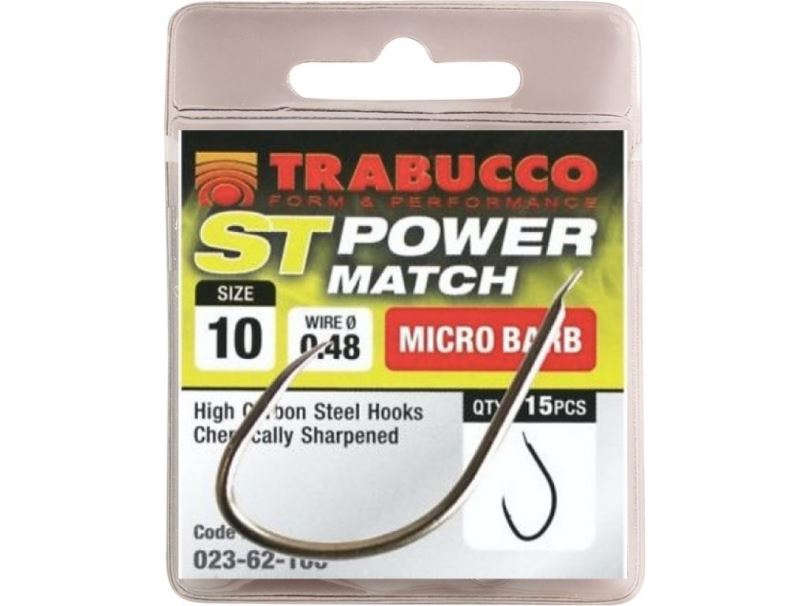 Trabucco Háček ST Power Match Velikost 10 15ks