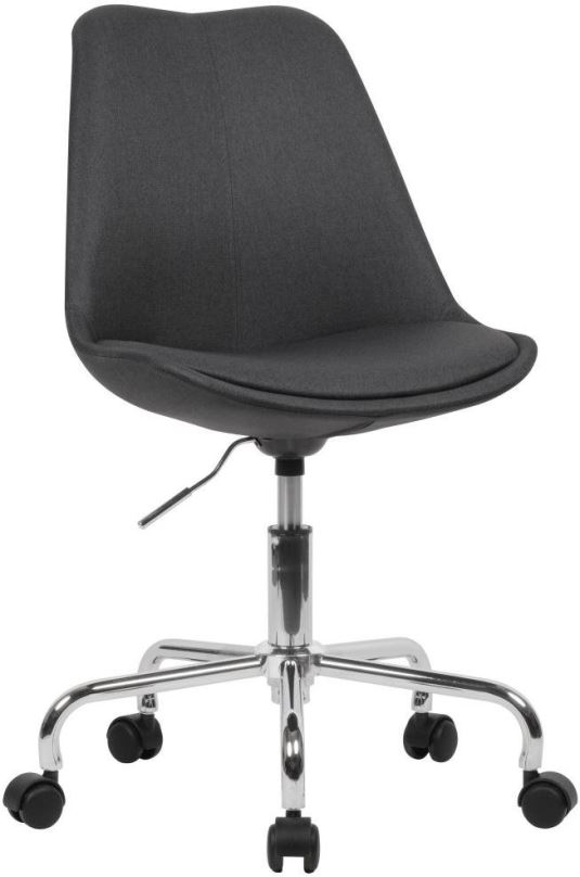 Kancelářská židle BRÜXXI Leos, textilní potahovina, tmavě šedá