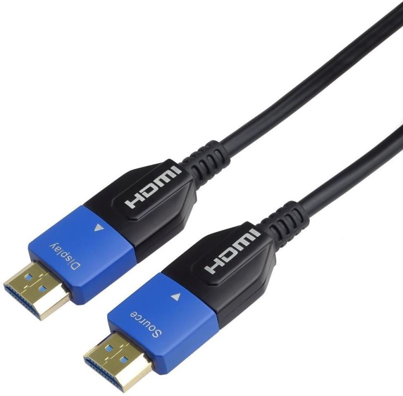 Video kabel PremiumCord Ultra High Speed HDMI 2.1 optický AOC fiber kabel 8K@60Hz, zlacené konektory 25 m