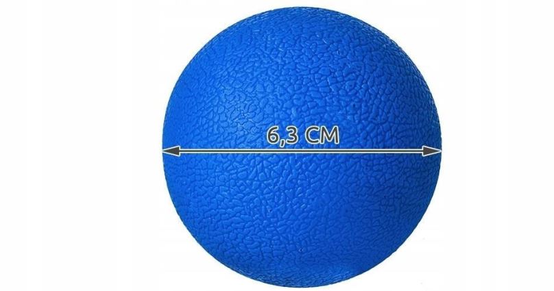 Masážní přístroj ISO 5417 Masážní koule 6.3 cm modrá