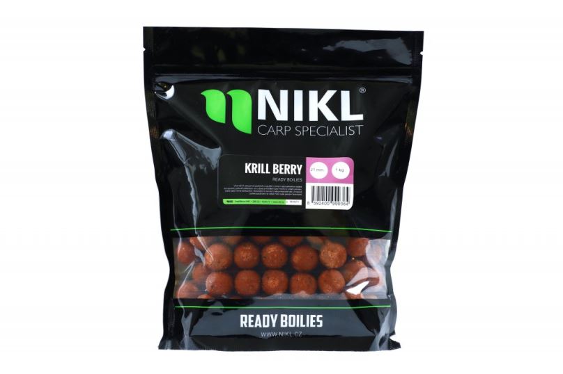 Nikl Ready boilie KrillBerry 1kg 18mm