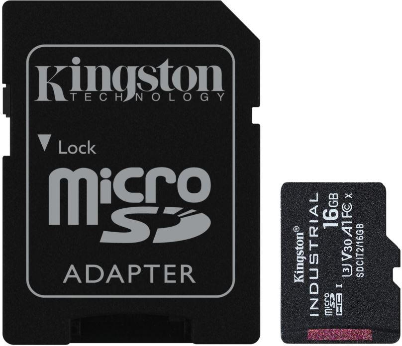 Paměťová karta Kingston MicroSDXC Industrial + SD adaptér