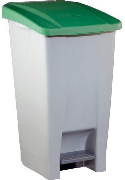 Odpadkový koš Gastro Odpadkový koš nášlapný 60 l, šedá/zelená
