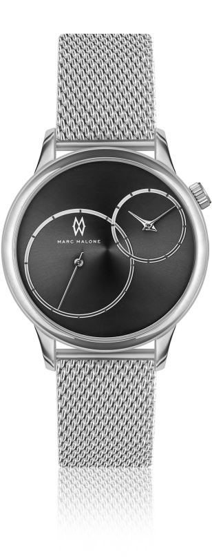 Pánské hodinky MARC MALONE Vincent Silver Mesh CBF-2520