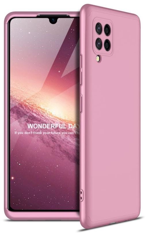 Kryt na mobil GKK 360 Full Body plastový kryt na Samsung Galaxy A42 5G, růžový