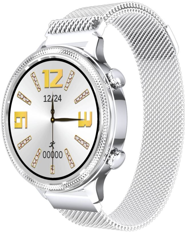 Chytré hodinky Carneo Gear+ Deluxe silver