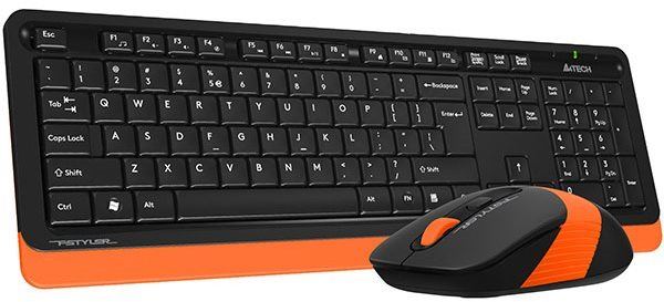Set klávesnice a myši A4tech FG1010, oranžová - CZ