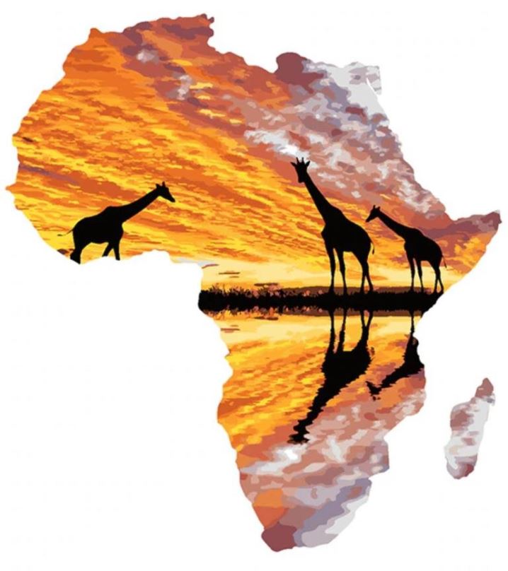 Malování podle čísel Gaira Africký kontinent M992182
