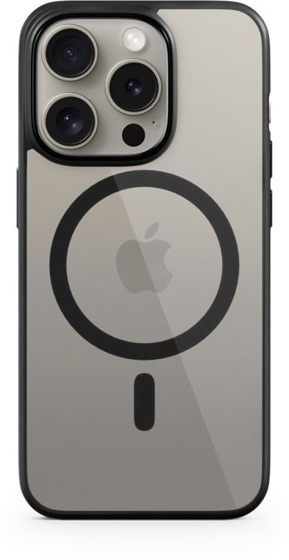 Kryt na mobil Epico Mag+ Hero kryt pro iPhone 15 Pro Max  s podporou MagSafe - transparentní černá