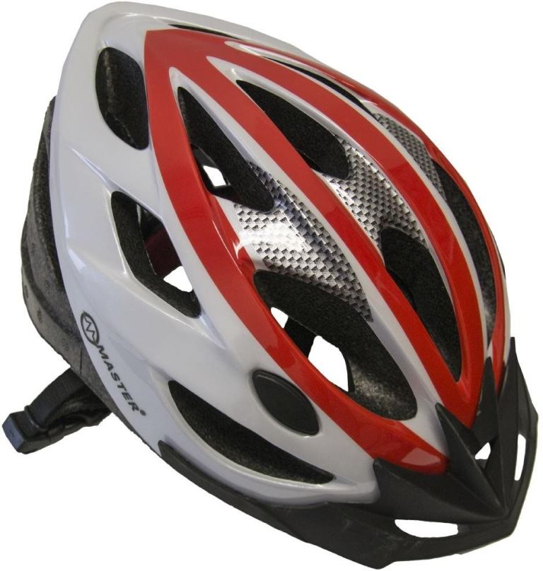 Helma na kolo Cyklo přilba MASTER Force, M, červeno-bílá