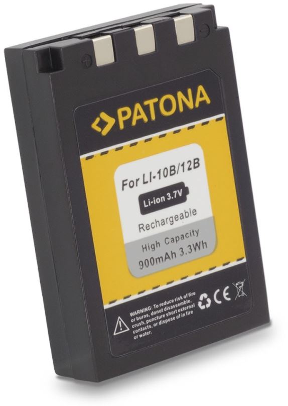 Baterie pro fotoaparát PATONA pro Olympus Li-12B / Li-10B 900mAh Li-Ion