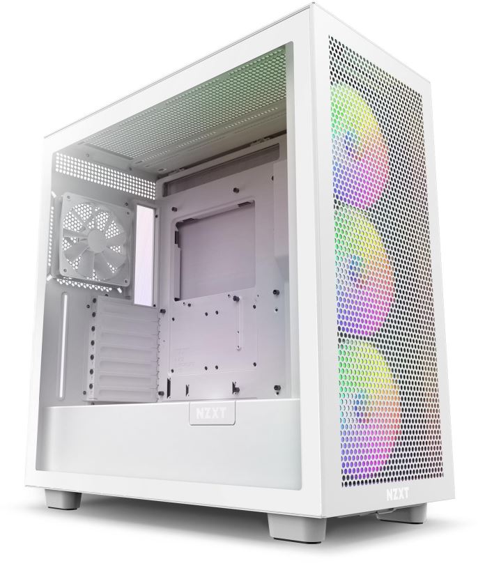 Počítačová skříň NZXT H7 Flow RGB White