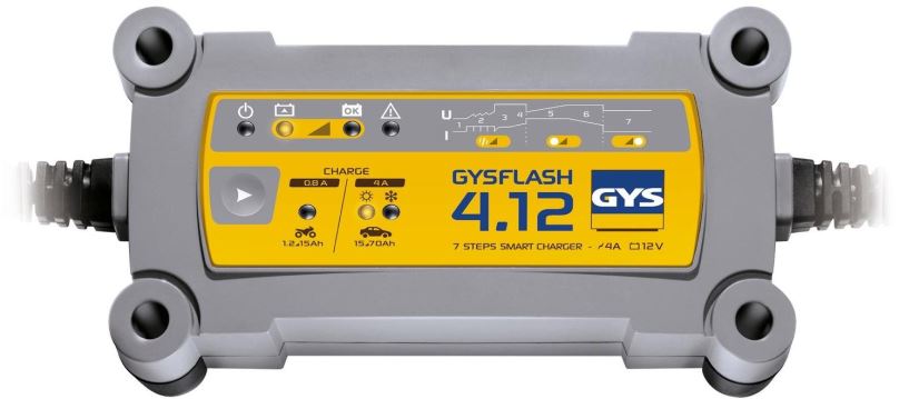 Nabíječka autobaterií GYS Gysflash 4.12, 12V, 1.2-90 Ah, 4 A