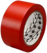 Lepicí páska 3M™ univerzální označovací PVC lepicí páska 764i, červená, 50 mm x 33 m