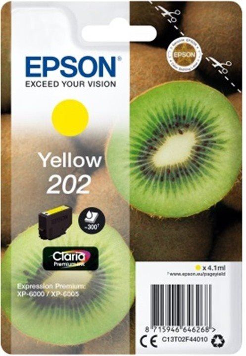 Cartridge Epson 202 Claria Premium žlutá