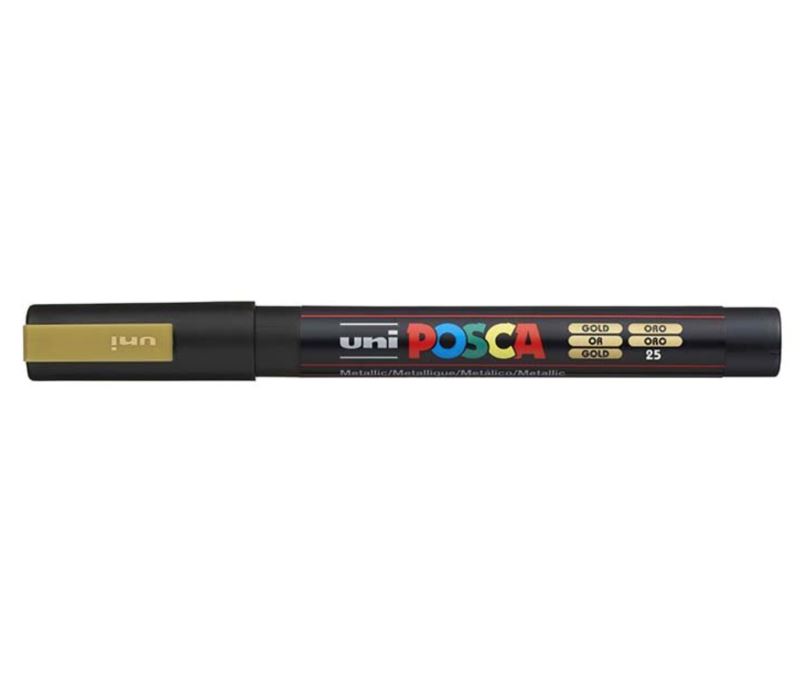 POSCA akrylový popisovač PC-3M, 0,9-1,3 mm Barva: Zlatá