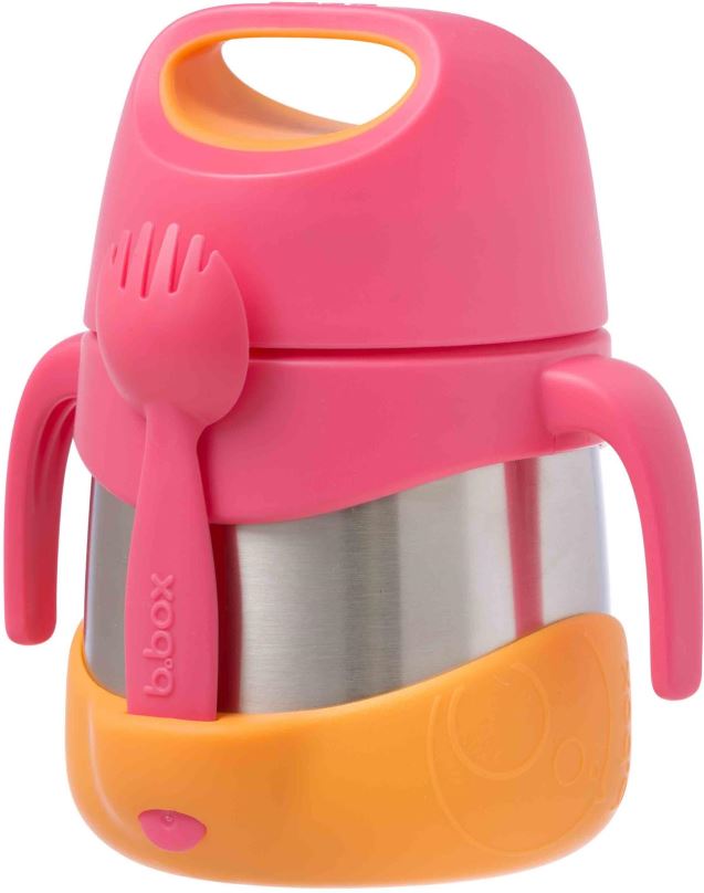 Dětská termoska B.Box Termoska na jídlo růžová/oranžová 335 ml