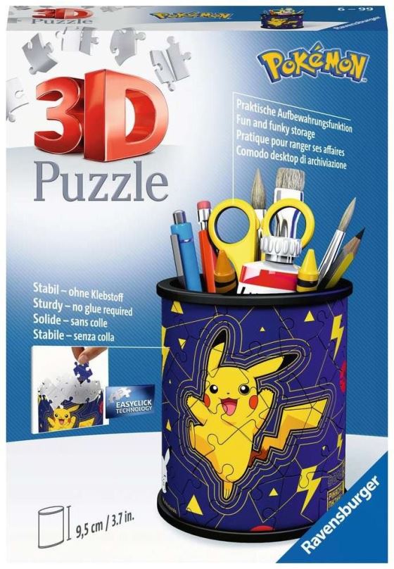 Puzzle Ravensburger 3D 112579 Stojan na tužky Pokémon 54 dílků