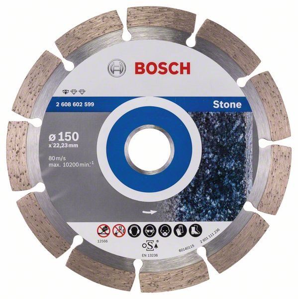 Diamantový kotouč Bosch Standard for Stone 150x22.23x2x10mm 2.608.602.599