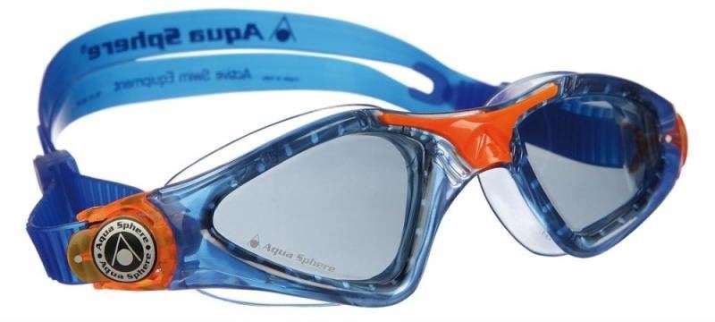 Plavecké brýle Aquasphere Kayenne Junior, modrá/oranžová, tmavý zorník