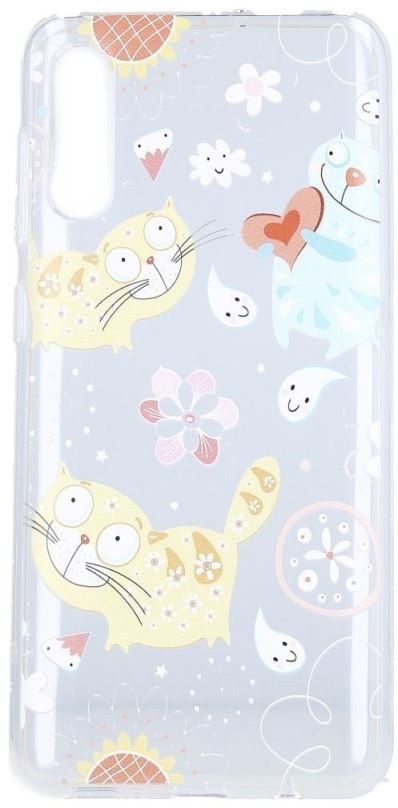 Kryt na mobil TopQ Samsung A50 silikon Happy Cats 42386