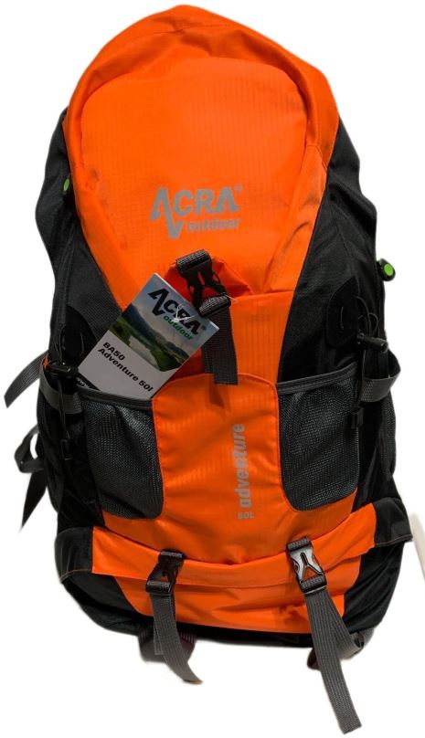 Turistický batoh Acra Adventure oranžový 50l
