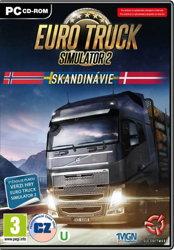 Herní doplněk Euro Truck Simulator 2: Skandinávie CZ