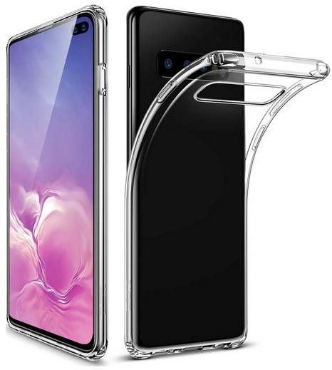 Pouzdro na mobil TopQ Pouzdro Samsung S10+ silikon průhledný ultratenký 0,5 mm 52780