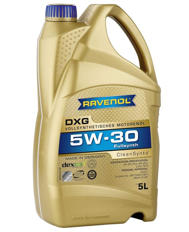 Motorový olej RAVENOL DXG SAE 5W-30; 5 L