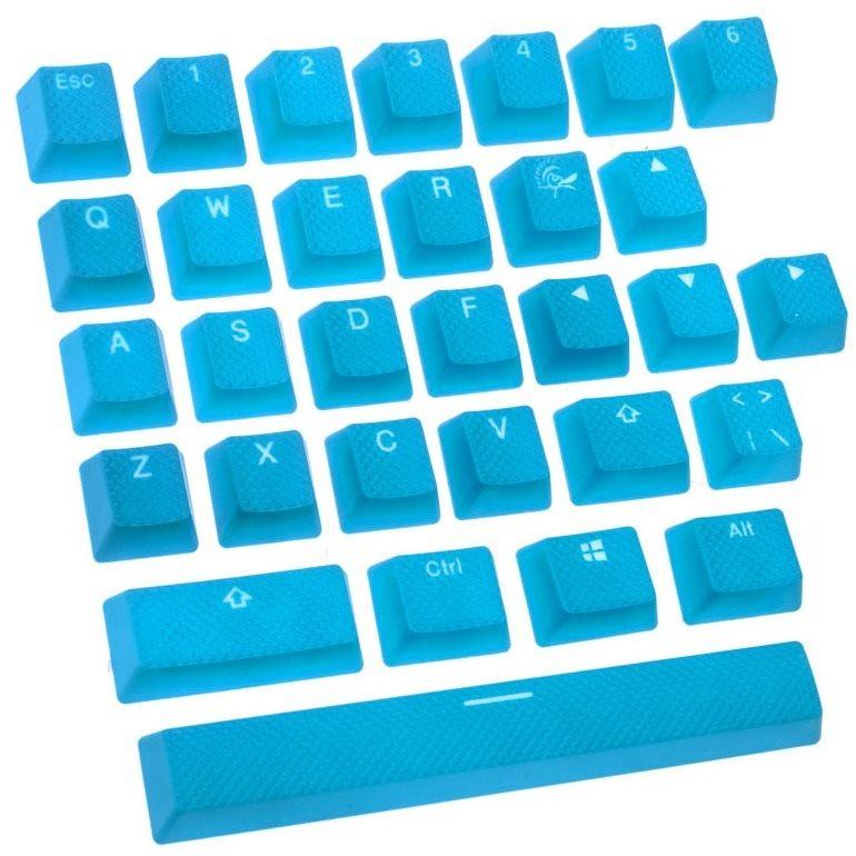 Náhradní klávesy Ducky Rubber Keycap Set, 31 kláves, Double-Shot Backlight - modrá
