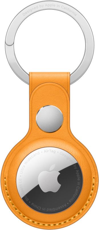 AirTag klíčenka Apple AirTag kožená klíčenka - měsíčkově oranžová