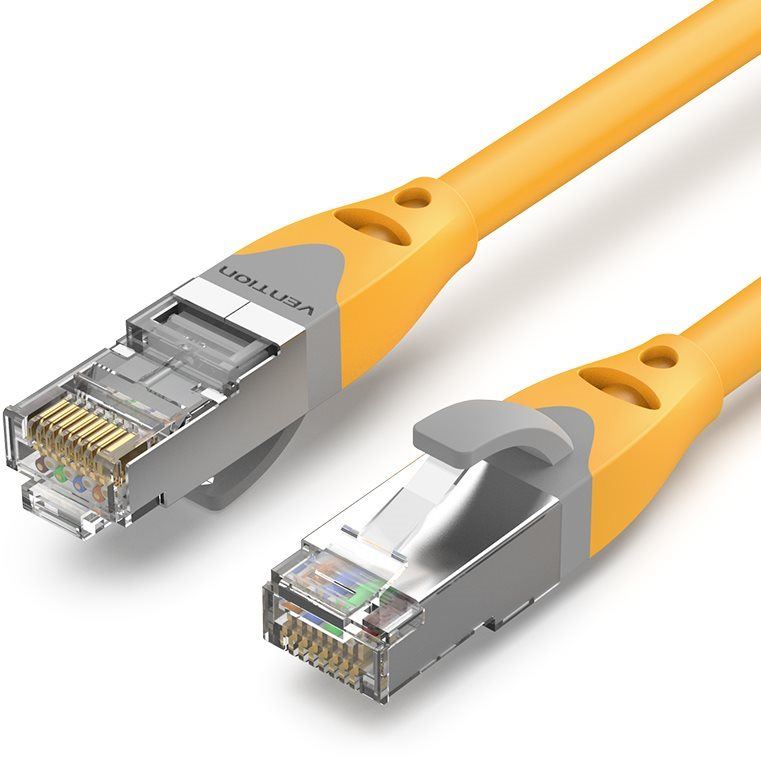 Síťový kabel Vention Cat.6A SFTP Patch Cable, žlutý
