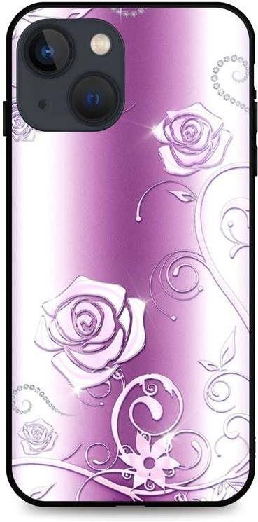 Kryt na mobil TopQ iPhone 13 silikon Abstract Roses 64888