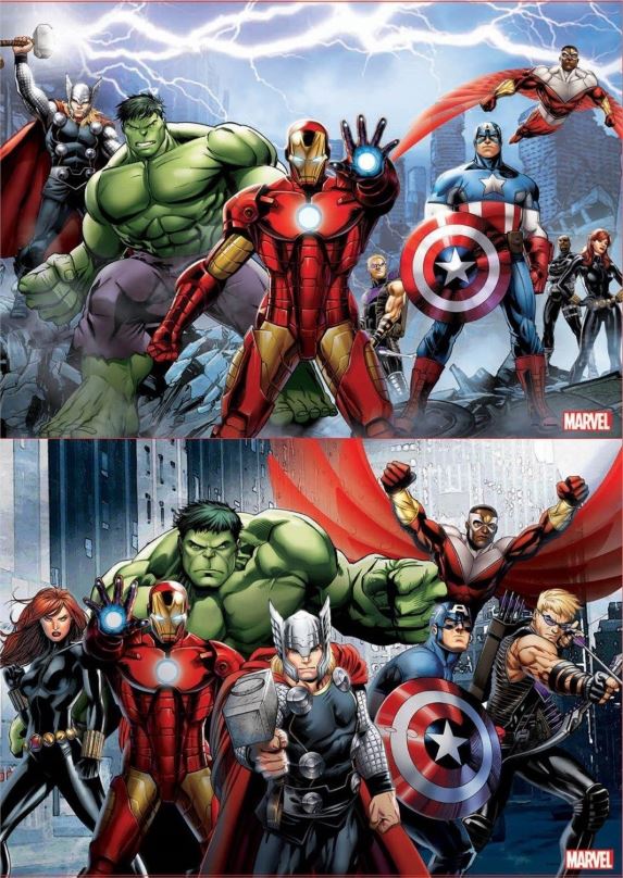 Puzzle Puzzle Avengers - Sjednocení 2x100 dílků
