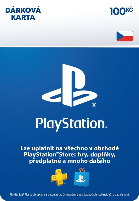 Dobíjecí karta PlayStation Store - Kredit 100 Kč - CZ Digital