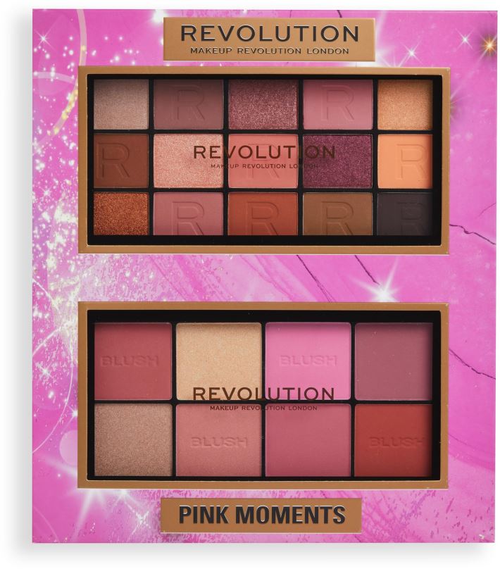 Dárková kosmetická sada REVOLUTION Pink Moments Face & Eye Gift Set