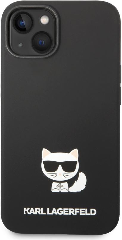 Kryt na mobil Karl Lagerfeld Liquid Silicone Choupette Zadní Kryt pro iPhone 14 Black