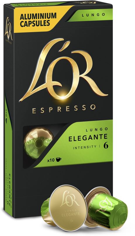 Kávové kapsle L'OR Lungo Elegante 10ks hliníkových kapslí