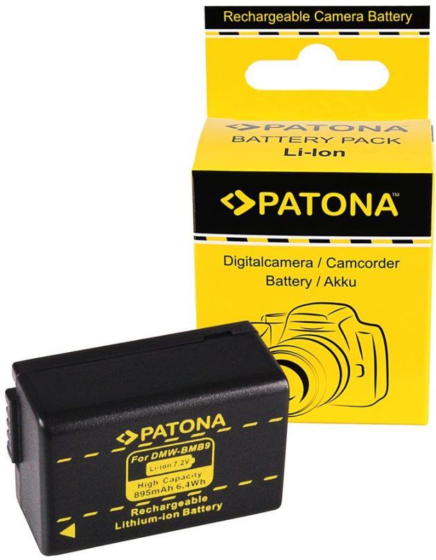 Baterie pro fotoaparát PATONA pro Panasonic BMB9 895mAh Li-lon