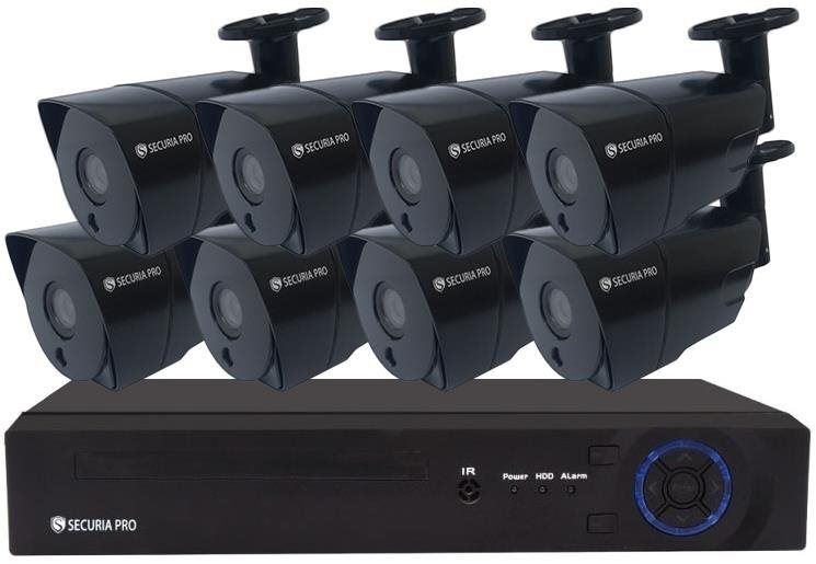 Kamerový systém Kamerový systém Securia Pro IP 3MPx NVR8CHV3-B, bez disku