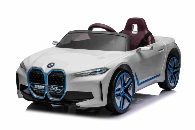 Dětské elektrické auto BMW i4, bílé